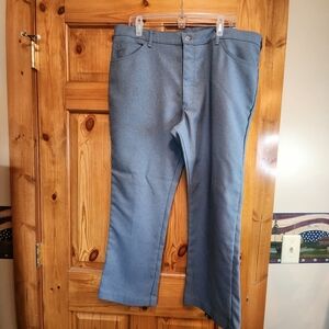 Vintage LEE Blue Polyester Pants, Size 42x27